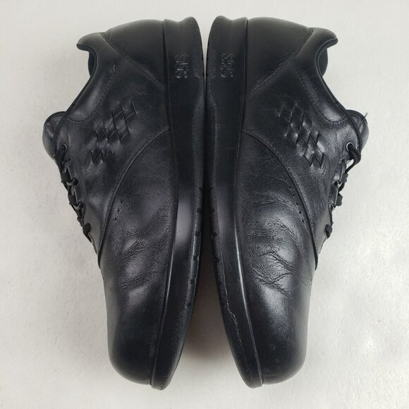 SAS Free Time Leather Walking Shoe Womens 9 N Black Comfort Orthopedic Sneaker - Picture 7 of 12